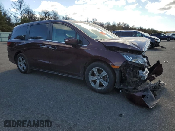 2019 Honda Odyssey EX-L with VIN 5FNRL6H70KB072288, listed as a Copart auction lot 76326724 with Not Provided miles and Non Repairable. Bid and sale history available at DreamBid. Image 4.