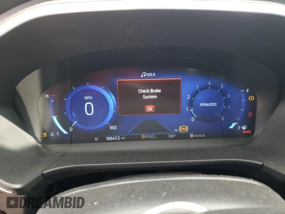 2022 Ford Escape Titanium with VIN 1FMCU9J99NUC00258, listed as a Copart auction lot 54133085 with 16,647 mi miles and Salvage title. Bid and sale history available at DreamBid. Image 9.
