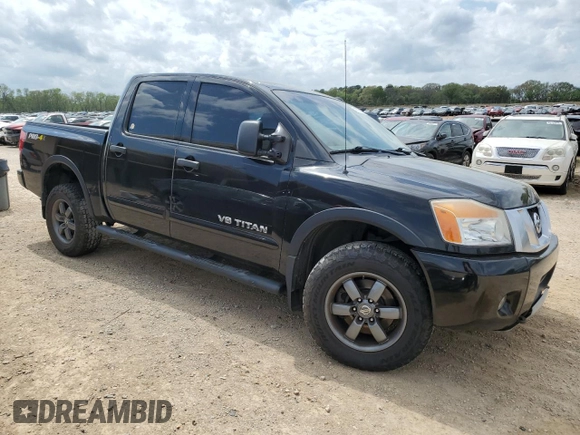 2015 Nissan Titan SL with VIN 1N6AA0EC8FN501862, listed as a Copart auction lot 51870185 with 178,187 mi miles and Salvage Title. Bid and sale history available at carsss.com. Image 4.