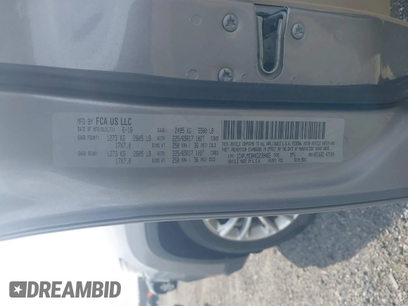 2019 Jeep Cherokee Latitude with VIN 1C4PJMCB4KD239465, listed as a IAAI auction lot 41849483 with 81,229 mi miles. Bid and sale history available at carsss.com. Image 9.