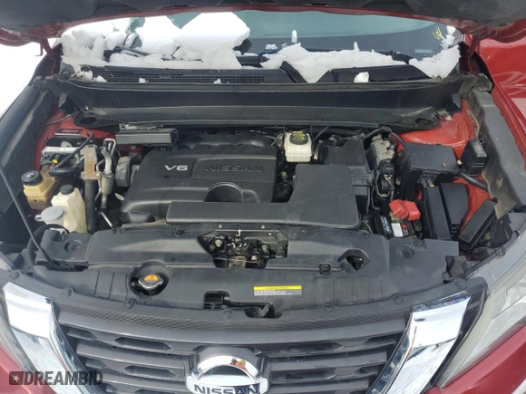 2017 Nissan Pathfinder S with VIN 5N1DR2MM8HC628314, listed as a Copart auction lot 44349375 with 187849 miles and Clean Title. Bid and sale history available at carsss.com. Image 12.
