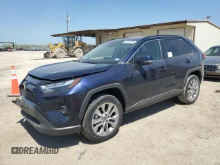 2025 Toyota RAV4 XLE Premium with VIN 2T3C1RFV0SW375998, listed as a Copart auction lot 49985785 with 1,977 mi miles and Salvage title. Bid and sale history available at DreamBid. Image 1.