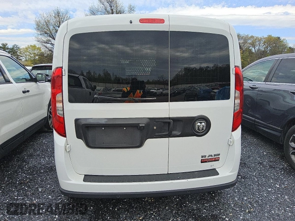 2022 Ram ProMaster City Cargo Tradesman with VIN ZFBHRFAB7N6W23585, listed as a Copart auction lot 52555425 with 35,453 mi miles and Salvage Title. Bid and sale history available at DreamBid. Image 6.