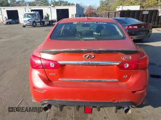 2015 Infiniti Q50 Premium with VIN JN1BV7AR1FM410942, listed as a IAAI auction lot 41252017 with 68,055 mi miles and . Bid and sale history available at DreamBid. Image 16.