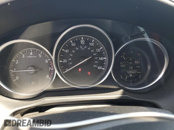 2017 Mazda Mazda6 Touring with VIN JM1GL1V54H1148321, listed as a Copart auction lot 52502115 with 43,507 mi miles and Salvage Title. Bid and sale history available at carsss.com. Image 9.