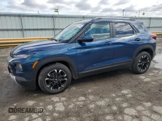 2021 Chevrolet TrailBlazer LT with VIN KL79MPSLXMB025846, listed as a Copart auction lot 49452495 with 45,641 mi miles and Salvage Title. Bid and sale history available at carsss.com. Image 1.