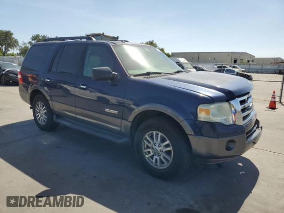 2007 Ford Expedition XLT with VIN 1FMFU15527LA85632, listed as a Copart auction lot 61855455 with 177,899 mi miles and Salvage title. Bid and sale history available at DreamBid. Image 4.