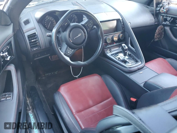 2018 Jaguar F-Type with VIN SAJD51EE3JCK47530, listed as a Copart auction lot 63496694 with 46,341 mi miles and Salvage Title. Bid and sale history available at DreamBid. Image 8.
