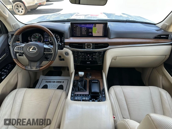 2017 Lexus LX 570 z VIN JTJHY7AX7H4243757, wystawiony jako Copart lot #66006545 z przebiegiem 94 422 mil mil oraz Czysty tytuł • Clean title. Historia ofert i sprzedaży dostępna na DreamBid. Obrazek 9.