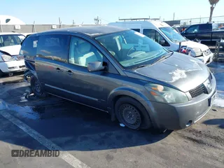 2004 Nissan Quest S with VIN 5N1BV28U14N334927, listed as a IAAI auction lot 41370295 with Not Provided miles. Bid and sale history available at carsss.com. Image 1.