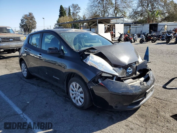 2015 Nissan LEAF SV with VIN 1N4AZ0CPXFC334701, listed as a Copart auction lot 41780655 with 66,335 mi miles and Salvage Title. Bid and sale history available at carsss.com. Image 4.