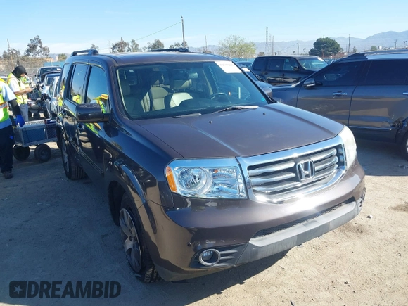 2015 Honda Pilot Touring with VIN 5FNYF3H94FB002236, listed as a IAAI auction lot 41735221 with 112,766 mi miles. Bid and sale history available at carsss.com. Image 1.