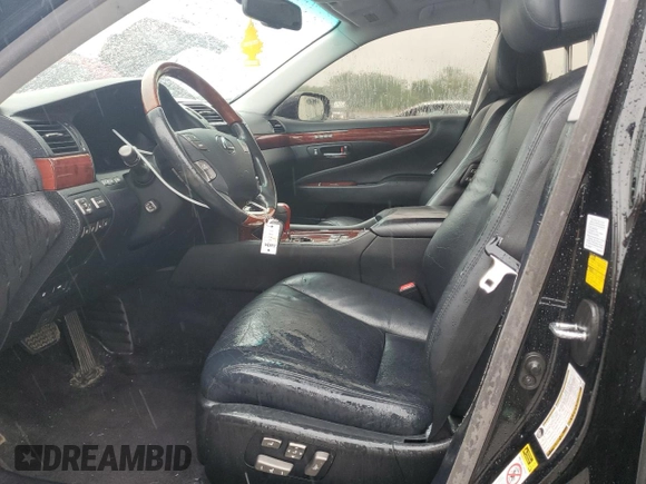 2010 Lexus LS 460 with VIN JTHCL5EF3A5006103, listed as a Copart auction lot 58077105 with 120,121 mi miles and Salvage title. Bid and sale history available at DreamBid. Image 7.