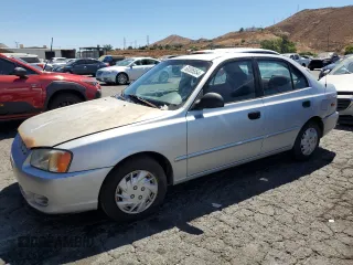 2002 Hyundai Accent GL with VIN KMHCG45C92U353198, listed as a Copart auction lot 68305654 with 130,594 mi miles and Clean Title. Bid and sale history available at carsss.com. Image 1.