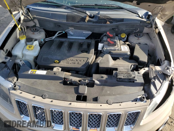 2016 Jeep Compass Latitude with VIN 1C4NJDEB9GD764730, listed as a Copart auction lot 76808544 with 123,937 mi miles and Clean Title. Bid and sale history available at carsss.com. Image 12.