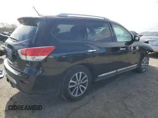 2016 Nissan Pathfinder SV with VIN 5N1AR2MM2GC643618, listed as a Copart auction lot 45000705 with 166,354 mi miles and Salvage Title. Bid and sale history available at carsss.com. Image 3.