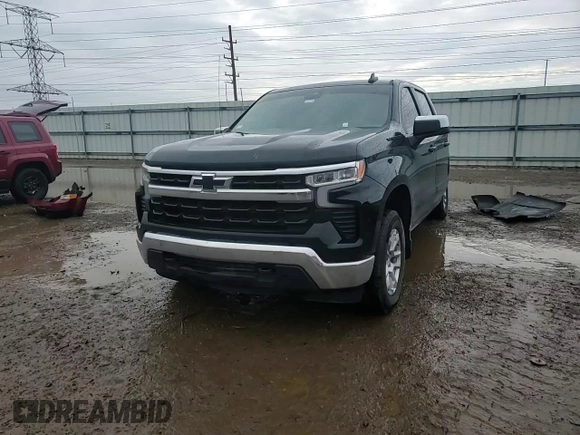 2023 Chevrolet Silverado 1500 LT with VIN 2GCUDDED9P1138448, listed as a Copart auction lot 43233205 with 38,351 mi miles and Salvage Title. Bid and sale history available at carsss.com. Image 10.