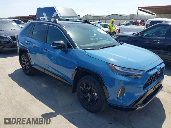 2024 Toyota RAV4 Hybrid XSE with VIN 4T3E6RFV8RU153892, listed as a IAAI auction lot 41848730 with 7,917 mi miles and . Bid and sale history available at carsss.com. Image 1.
