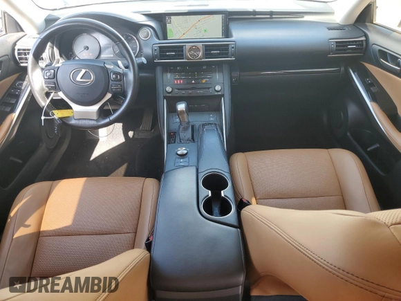 2017 Lexus IS 300 with VIN JTHCM1D27H5022643, listed as a Copart auction lot 61489985 with 59,565 mi miles and Salvage title. Bid and sale history available at DreamBid. Image 8.