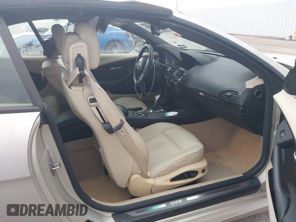 2010 BMW 6 Series 650i with VIN WBAEB5C58AC225588, listed as a IAAI auction lot 41186110 with 83,032 mi miles and . Bid and sale history available at DreamBid. Image 5.