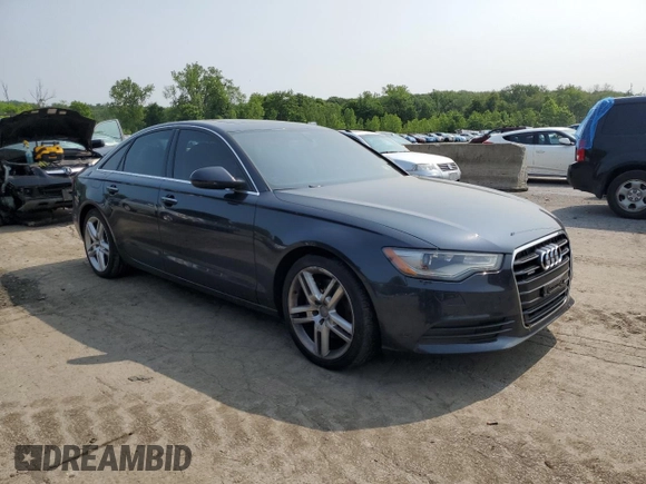 2015 Audi A6 Premium Plus with VIN WAUGFAFC4FN002525, listed as a Copart auction lot 60429015 with 73,835 mi miles and Salvage title. Bid and sale history available at DreamBid. Image 4.