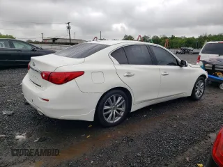 2015 Infiniti Q50 Premium z VIN JN1BV7AR9FM396109, wystawiony jako Copart lot #58215035 z przebiegiem 134 482 mil mil oraz Szkody całkowita. Historia ofert i sprzedaży dostępna na DreamBid. Obrazek 3.