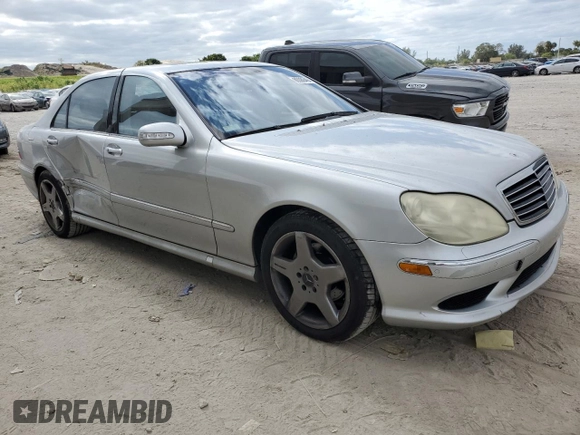 2003 Mercedes-Benz S-Class 5.0L with VIN WDBNG75J13A326110, listed as a Copart auction lot 80086494 with 0 mi miles and Salvage Title. Bid and sale history available at carsss.com. Image 4.