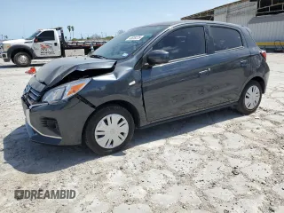 2024 Mitsubishi Mirage ES z VIN ML32AUHJXRH013348, wystawiony jako Copart lot #49838225 z przebiegiem 10 107 mil mil oraz Szkoda całkowita • Salvage title. Historia ofert i sprzedaży dostępna na DreamBid. Obrazek 1.