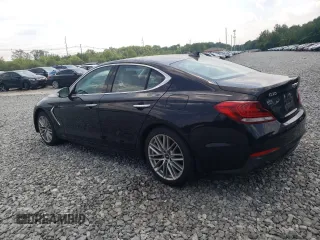 2021 Genesis G70 2.0T with VIN KMTG34LA0MU079767, listed as a Copart auction lot 59688405 with 51,115 mi miles and Salvage title. Bid and sale history available at DreamBid. Image 2.