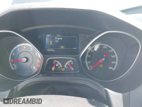 2017 Ford Focus ST with VIN 1FADP3L91HL223141, listed as a IAAI auction lot 41884641 with 129,476 mi miles and . Bid and sale history available at carsss.com. Image 7.