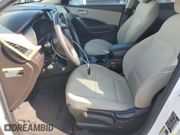 2014 Hyundai Santa Fe z VIN 5XYZTDLB9EG195651, wystawiony jako Copart lot #61422625 z przebiegiem 61 128 mil mil oraz Szkoda całkowita • Salvage title. Historia ofert i sprzedaży dostępna na DreamBid. Obrazek 7.