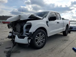 2023 Ford F-150 XL with VIN 1FTEX1CP7PKG12159, listed as a Copart auction lot 86476084 with 5,505 mi miles and Salvage title. Bid and sale history available at DreamBid. Image 1.