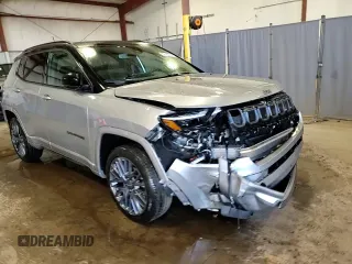 2022 Jeep Compass High Altitude with VIN 3C4NJDCBXNT140459, listed as a Copart auction lot 52163705 with 24,795 mi miles and Salvage title. Bid and sale history available at DreamBid. Image 15.