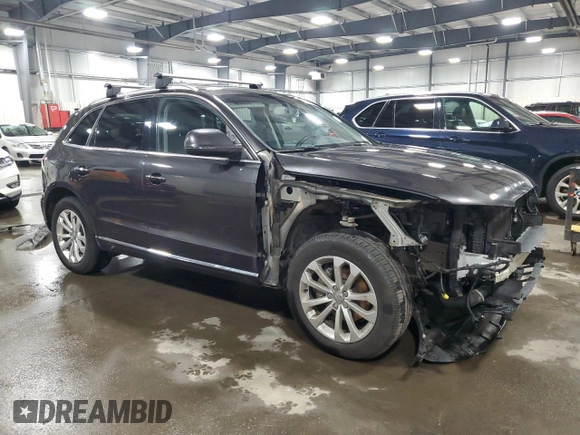 2015 Audi Q5 Premium Plus with VIN WA1LFAFP2FA024061, listed as a Copart auction lot 51089535 with 124,676 mi miles and Salvage Title. Bid and sale history available at carsss.com. Image 4.