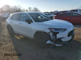 2024 Honda HR-V Sport with VIN 3CZRZ2H52RM754031, listed as a Copart auction lot 87553245 with 30,078 mi miles and Salvage Title. Bid and sale history available at carsss.com. Image 4.