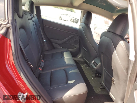 2023 Tesla Model 3 with VIN 5YJ3E1EAXPF598079, listed as a Copart auction lot 55199405 with Not provided miles and Salvage title. Bid and sale history available at DreamBid. Image 10.