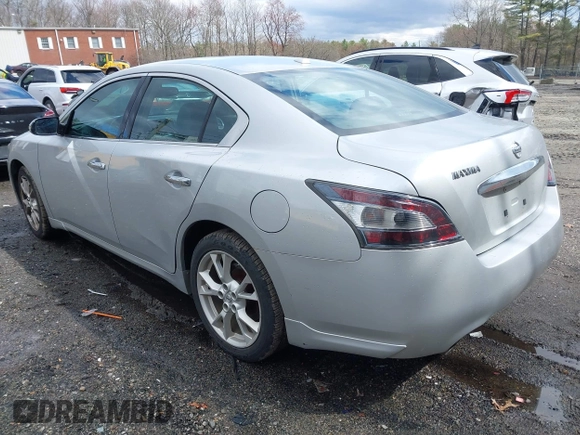 2013 Nissan Maxima S with VIN 1N4AA5AP0DC838596, listed as a IAAI auction lot 41992360 with 117,096 mi miles and . Bid and sale history available at DreamBid. Image 3.