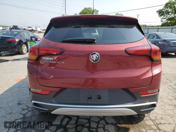 2023 Buick Encore GX Essence with VIN KL4MMGSL1PB152707, listed as a Copart auction lot 60341105 with 88,857 mi miles and Salvage title. Bid and sale history available at DreamBid. Image 6.
