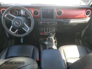 2023 Jeep Gladiator Rubicon with VIN 1C6JJTBG6PL579895, listed as a Copart auction lot 49588395 with 22,066 mi miles and Salvage title. Bid and sale history available at DreamBid. Image 8.
