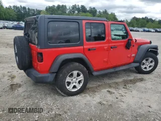 2019 Jeep Wrangler Unlimited Sport with VIN 1C4HJXDG2KW637021, listed as a Copart auction lot 58391315 with 66,087 mi miles and Salvage title. Bid and sale history available at DreamBid. Image 3.