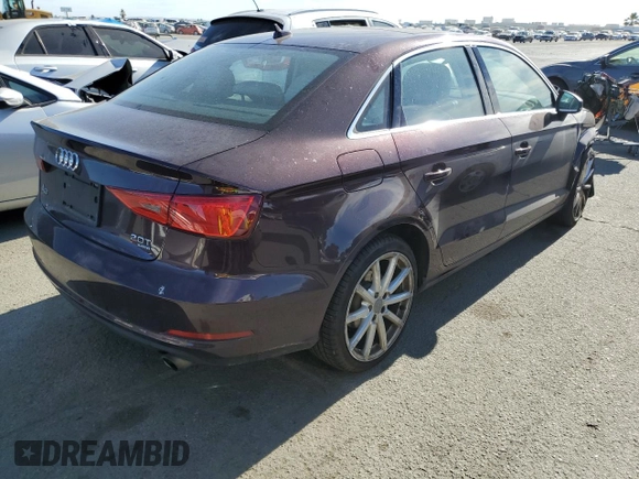 2015 Audi A3 2.0T Premium Plus with VIN WAUEFGFF0F1038059, listed as a Copart auction lot 61135833 with 58,787 mi miles. Bid and sale history available at carsss.com. Image 3.