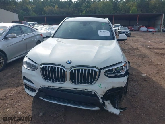 2021 BMW X3 sDrive30i with VIN 5UXTY3C01M9H17478, listed as a IAAI auction lot 40700615 with 37,277 mi miles. Bid and sale history available at carsss.com. Image 6.