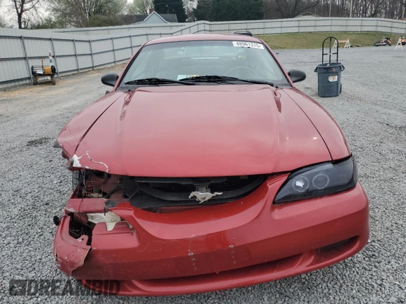 1997 Ford Mustang with VIN 1FALP4040VF152793, listed as a Copart auction lot 48961315 with 200,942 mi miles and Salvage Title. Bid and sale history available at carsss.com. Image 5.
