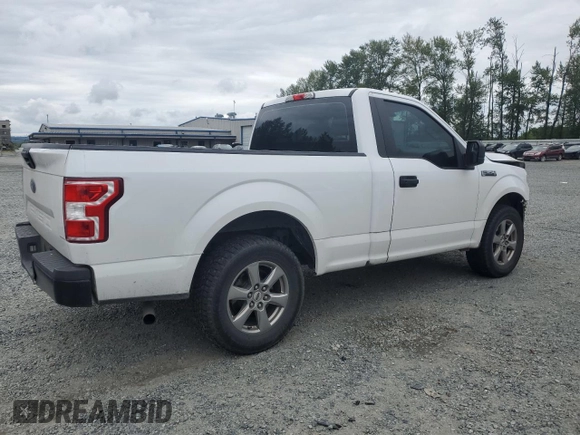 2018 Ford F-150 XL with VIN 1FTMF1CB5JKE71859, listed as a Copart auction lot 59614905 with 112,757 mi miles and Salvage title. Bid and sale history available at DreamBid. Image 3.