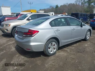 2015 Honda Civic Sedan LX with VIN 19XFB2F50FE702158, listed as a IAAI auction lot 41946929 with 48,646 mi miles. Bid and sale history available at carsss.com. Image 4.