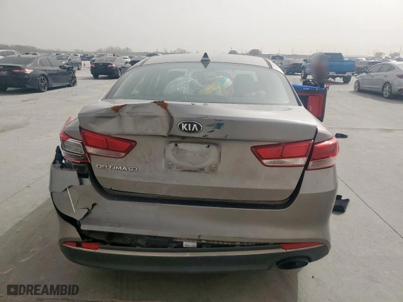 2016 Kia Optima LX with VIN 5XXGT4L35GG100705, listed as a Copart auction lot 49026025 with 181,248 mi miles and Salvage Title. Bid and sale history available at carsss.com. Image 6.