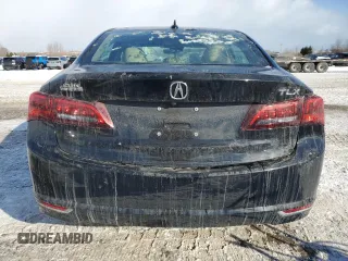 2017 Acura TLX w/Technology Pkg with VIN 19UUB1F56HA800152, listed as a Copart auction lot 42673115 with 0 mi miles and Salvage Title. Bid and sale history available at carsss.com. Image 6.