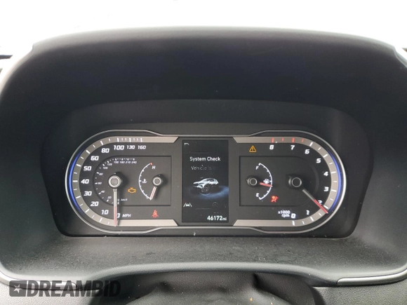 2022 Hyundai Tucson SEL with VIN 5NMJBCAE0NH020458, listed as a Copart auction lot 49184195 with 46,172 mi miles and Salvage Title. Bid and sale history available at DreamBid. Image 9.