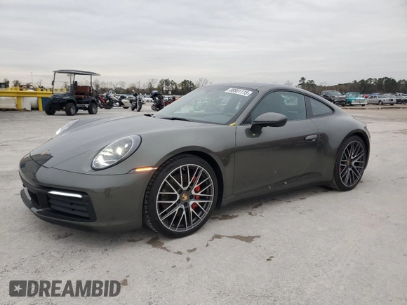2024 Porsche 911 Carrera S with VIN WP0AB2A94RS219603, listed as a Copart auction lot 88951115 with 3,413 mi miles and Salvage Title. Bid and sale history available at carsss.com. Image 1.