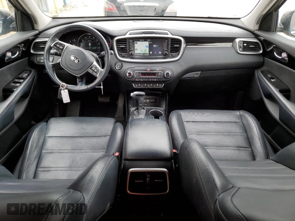 2019 Kia Sorento SX V6 with VIN 5XYPKDA57KG470436, listed as a Copart auction lot 50818545 with 168,760 mi miles and Salvage Title. Bid and sale history available at carsss.com. Image 8.